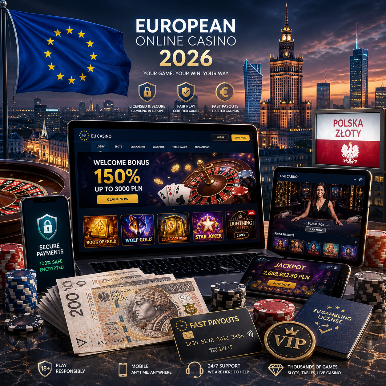 Top Online Casinos in the European Union in 2026: What Makes Wazamba Kasyno Stand Out Among Polish and EU Players
